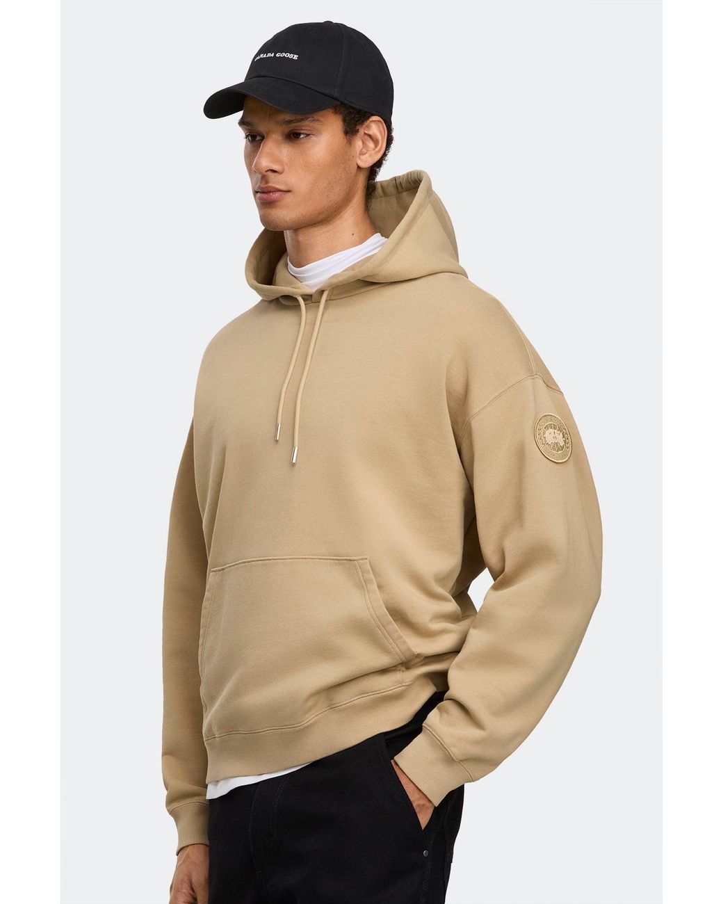Canada Goose Natural Rove Hoodie Tonal Disc for men