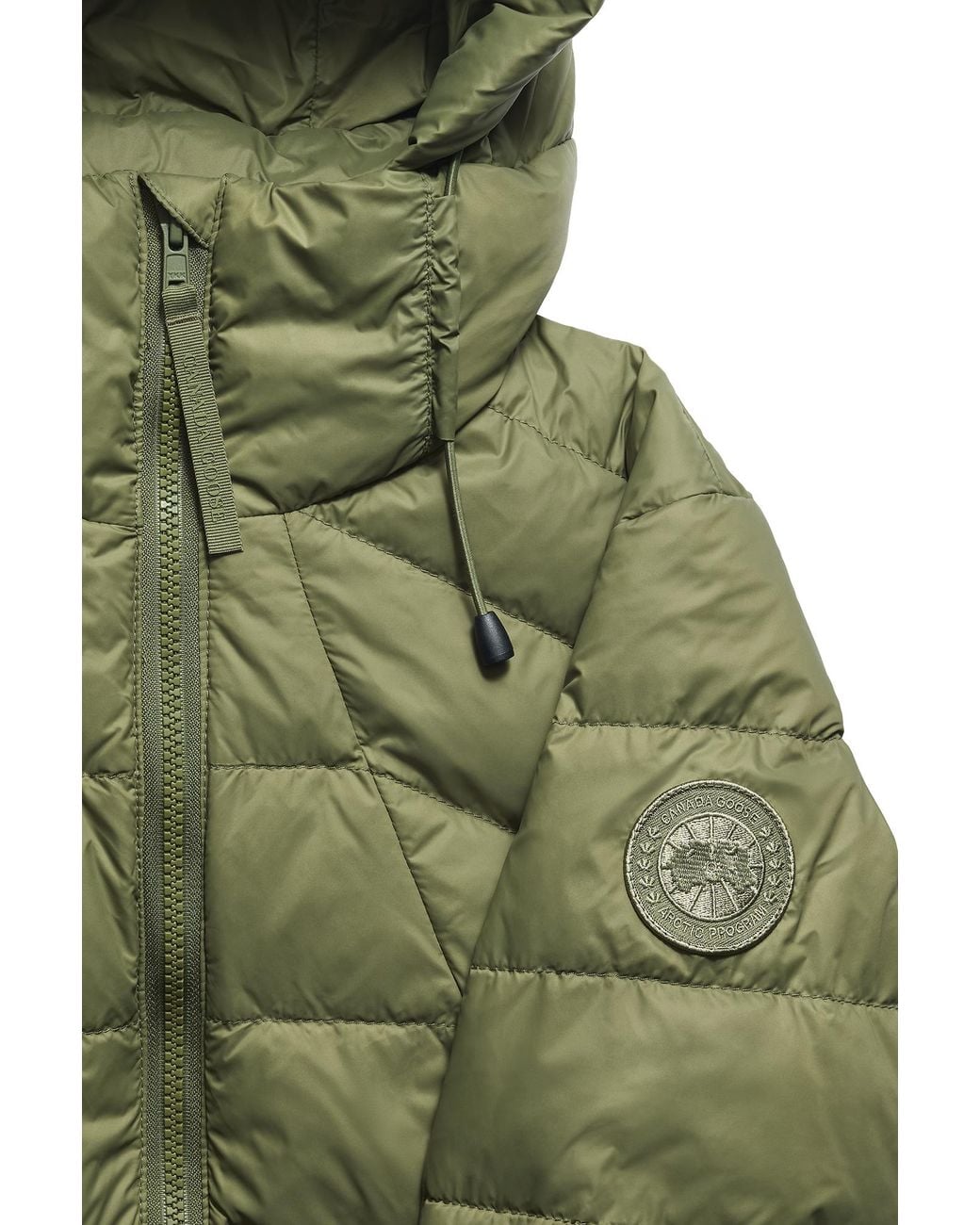Canada Goose Green Abbott Hoodie Tonal Disc