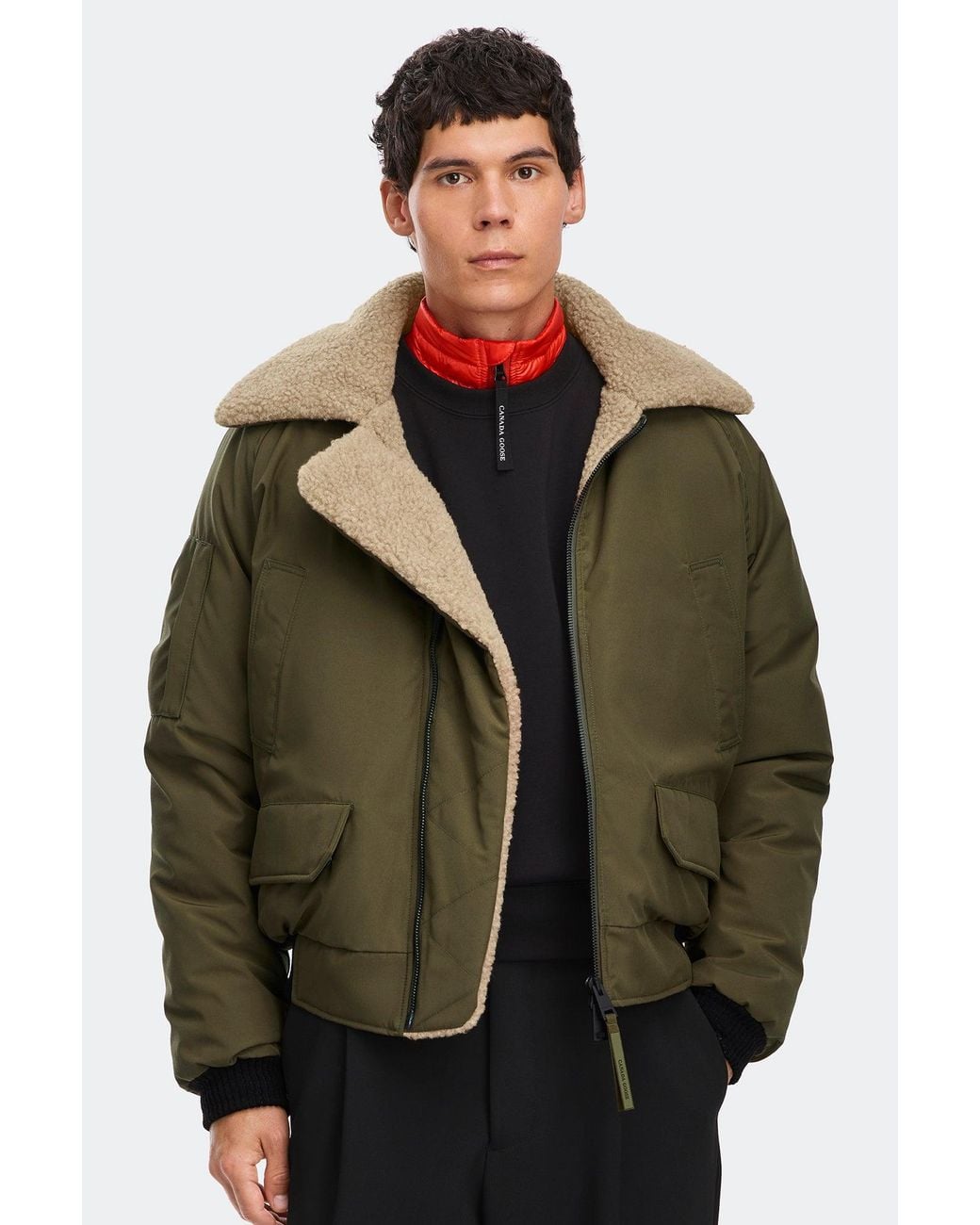 Canada Goose Green Chilliwack Aviator Bomber for men