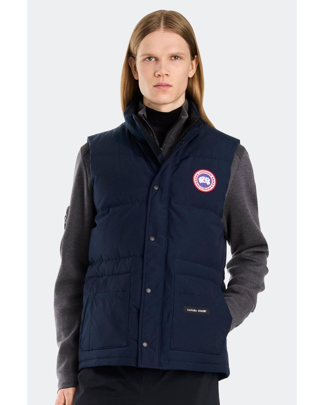 Canada Goose Blue Freestyle Crew Vest for men