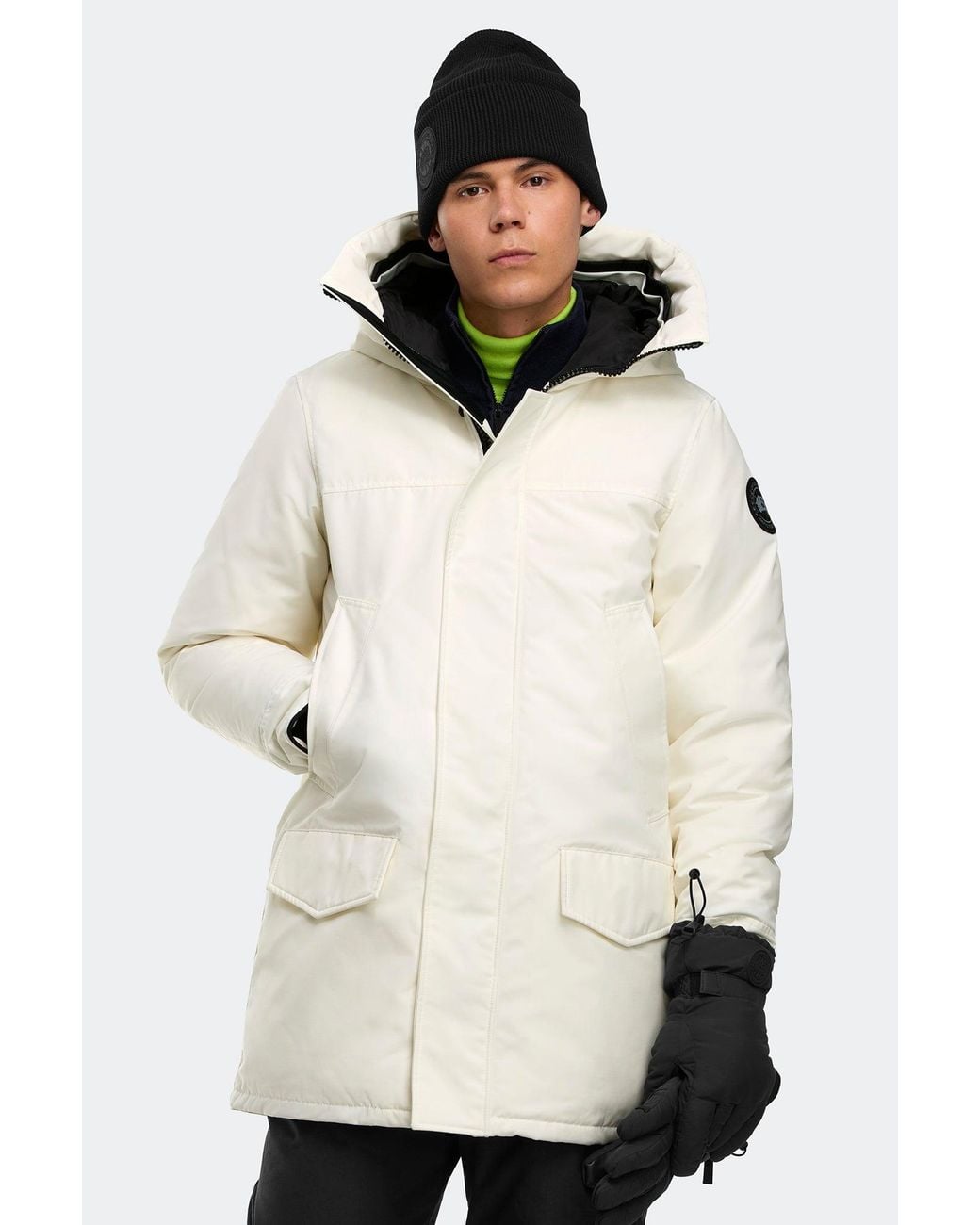 Canada Goose Black Langford Parka Disc for men