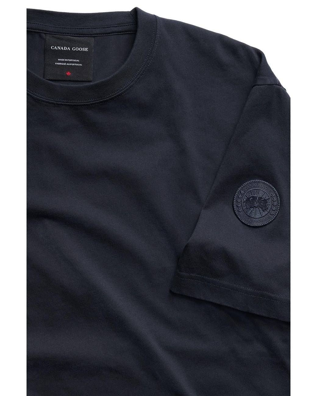 Canada Goose Blue Novo T-Shirt Tonal Disc for men