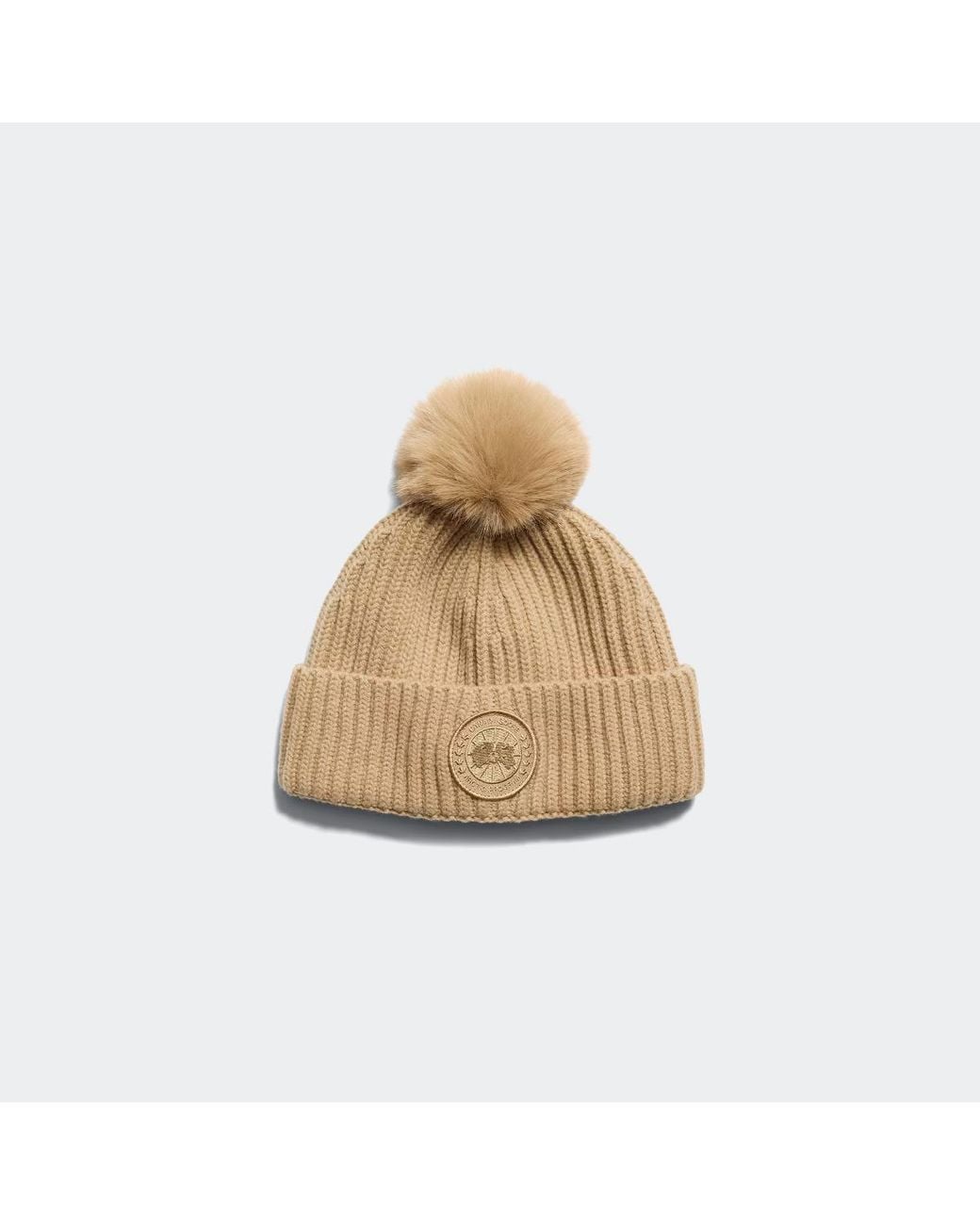 Canada Goose Natural Cashmere Blend Pom Toque
