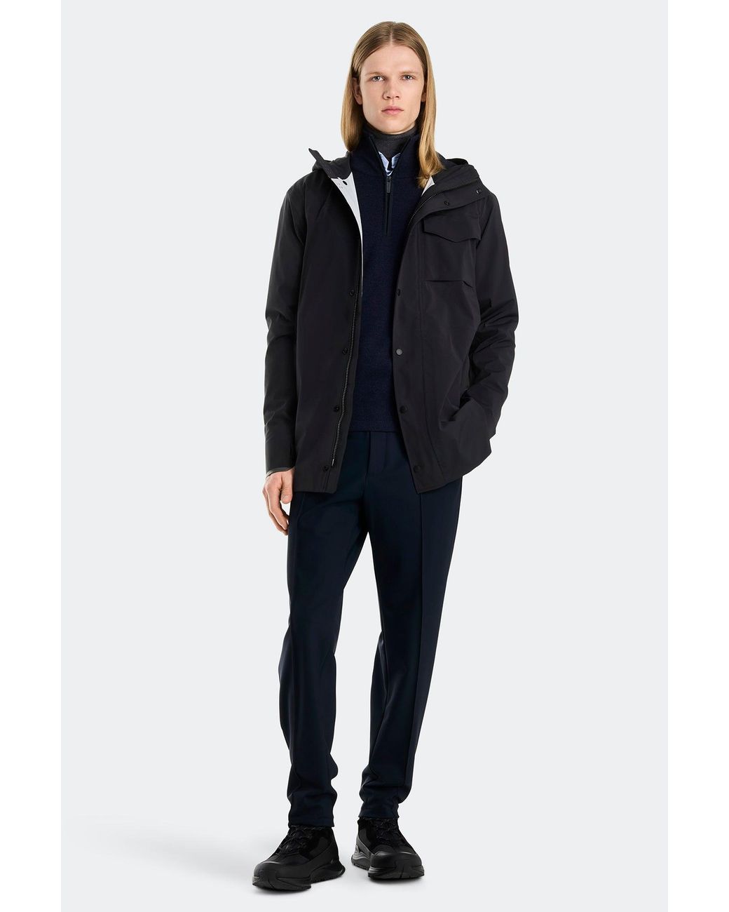 Canada Goose Blue Nanaimo Rain Jacket for men