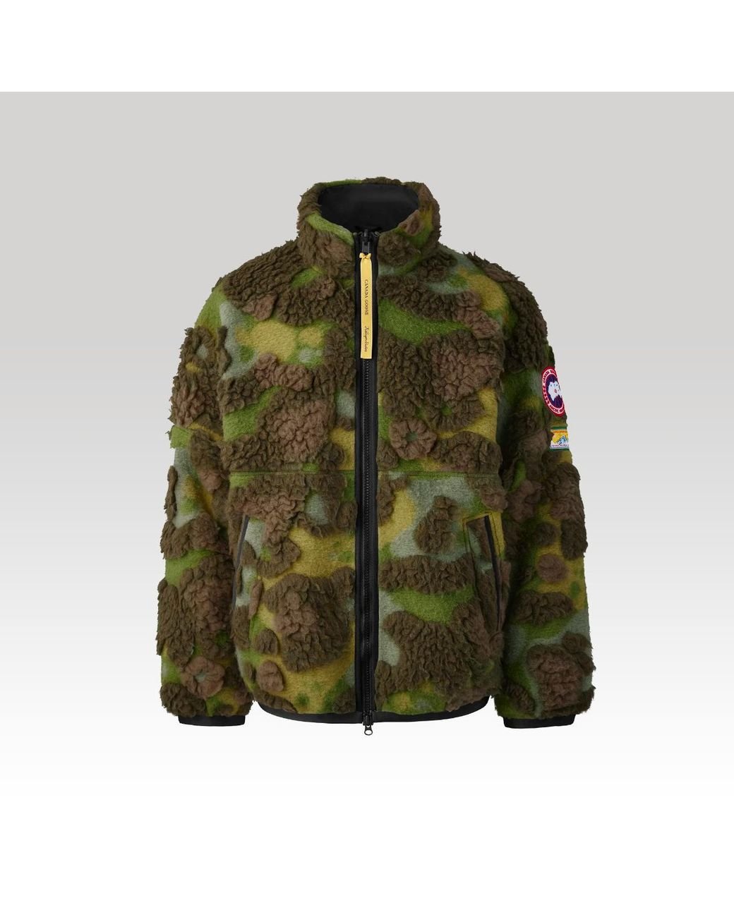 Canada Goose Reversible Fleece Jacket For Kidsuper in Green for