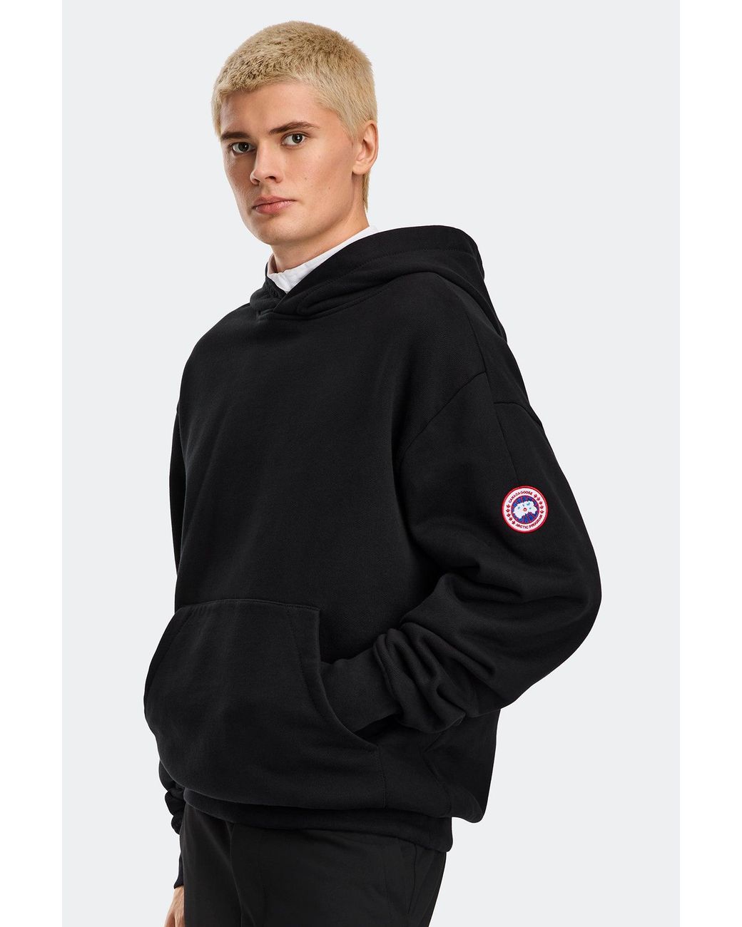 Canada Goose Black Tobermory Heavyweight Hoodie for men