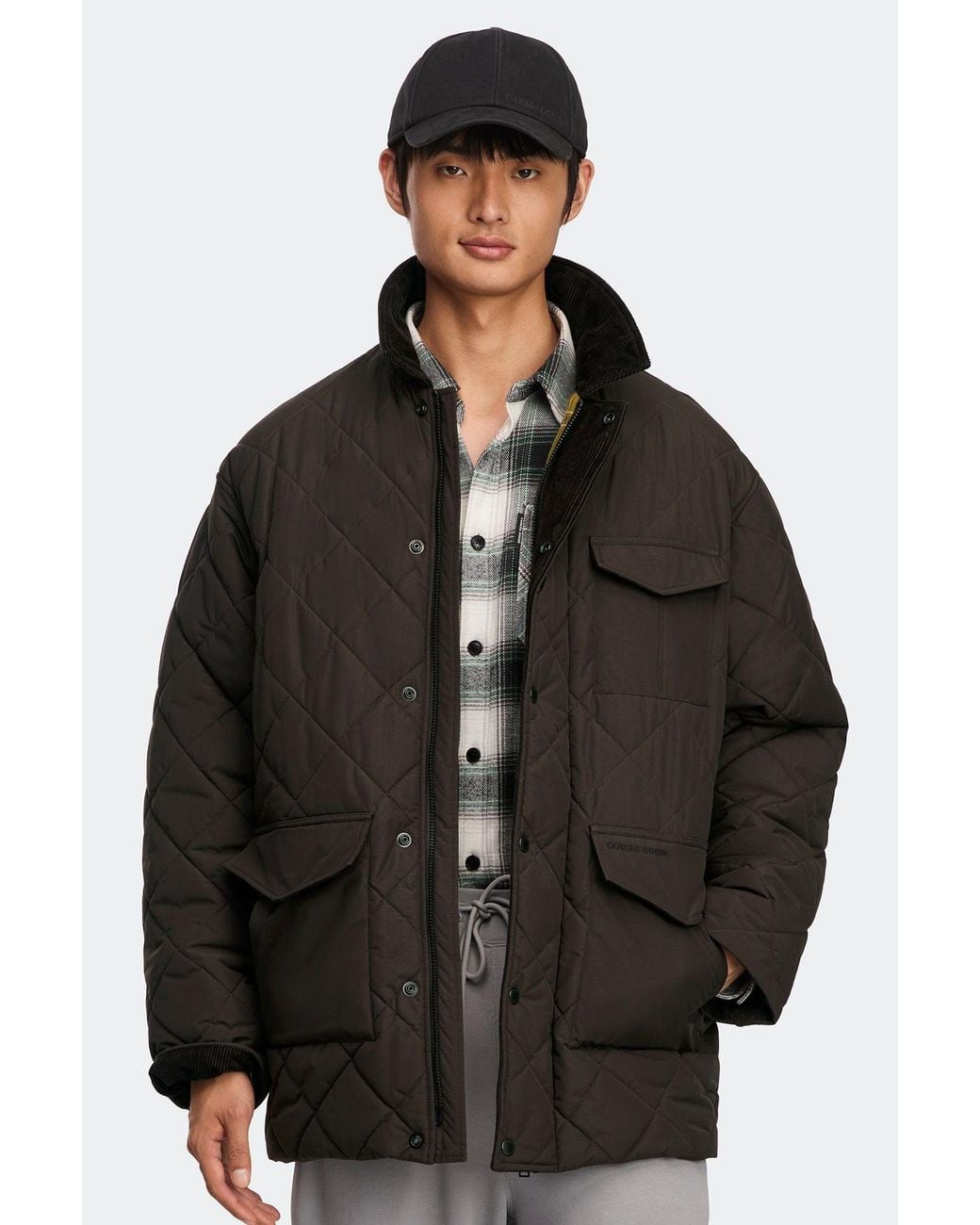 Canada Goose Black Terra Coat for men