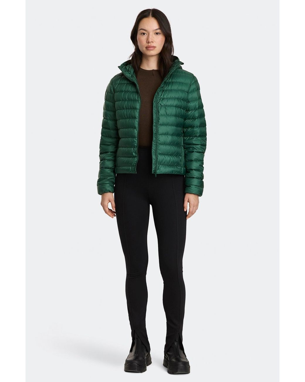 Canada Goose Green Aethera Hoodie Tonal Disc