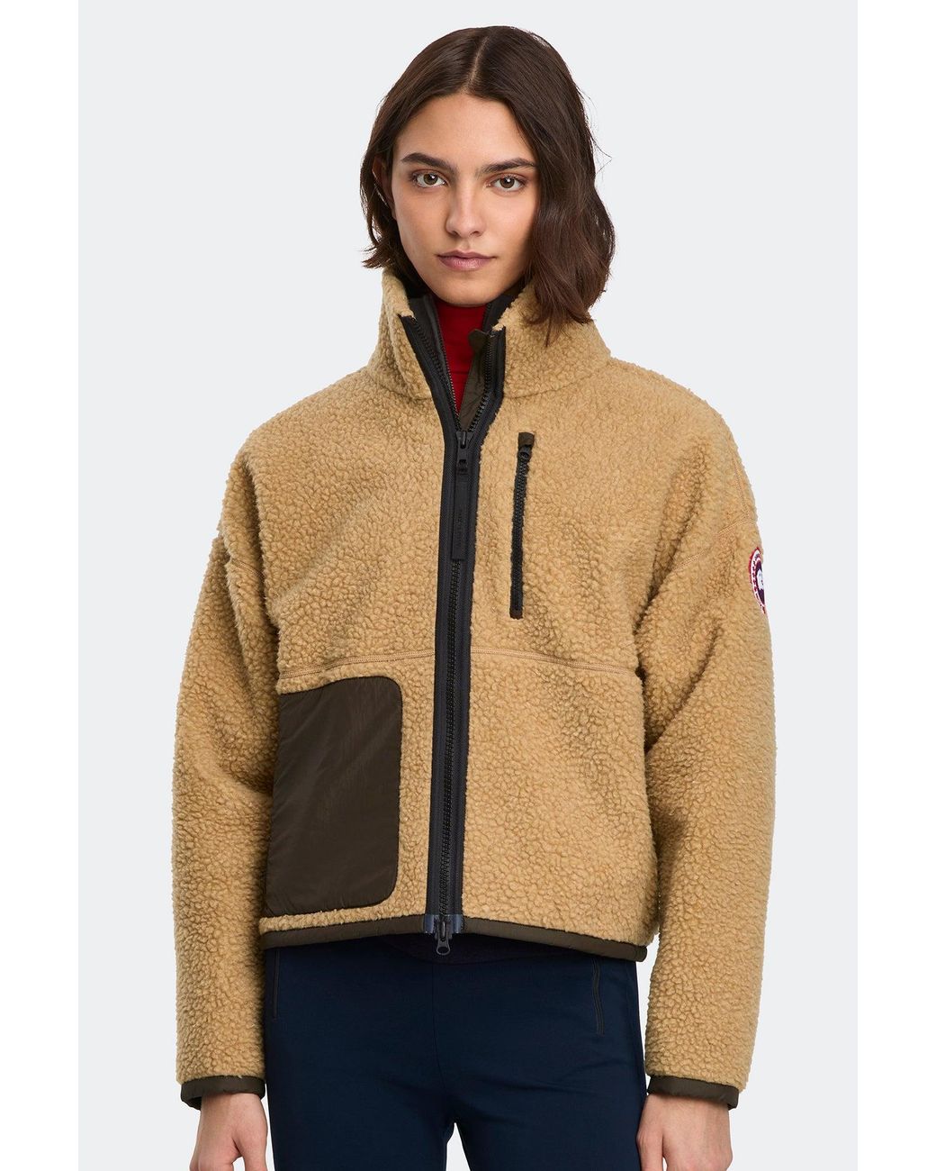 Canada Goose Blue Simcoe Zip Up Fleece Jacket