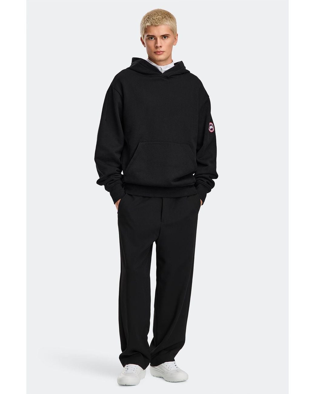 Canada Goose Black Tobermory Heavyweight Hoodie for men