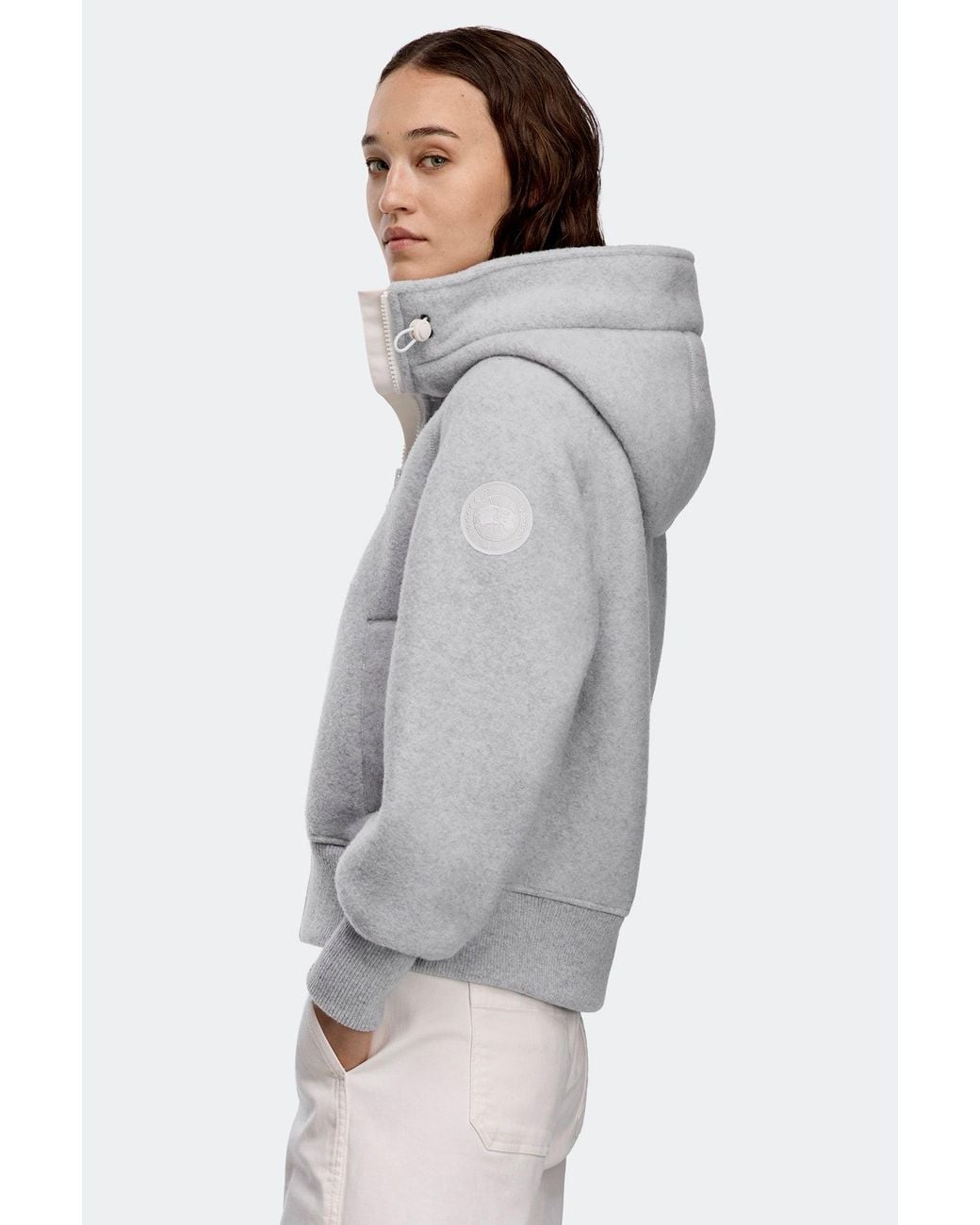 Canada Goose Gray Chilliwack Fleece Bomber Disc