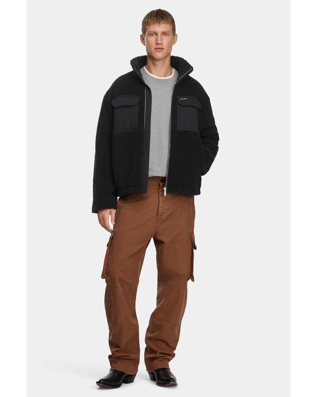 Canada Goose Black Harrier Fleece Jacket for men