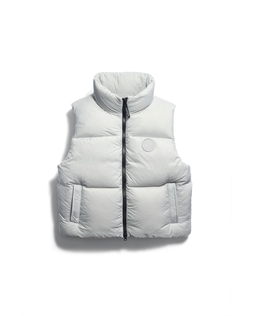 Canada Goose Gray Fallon Puffer Vest Tonal Disc