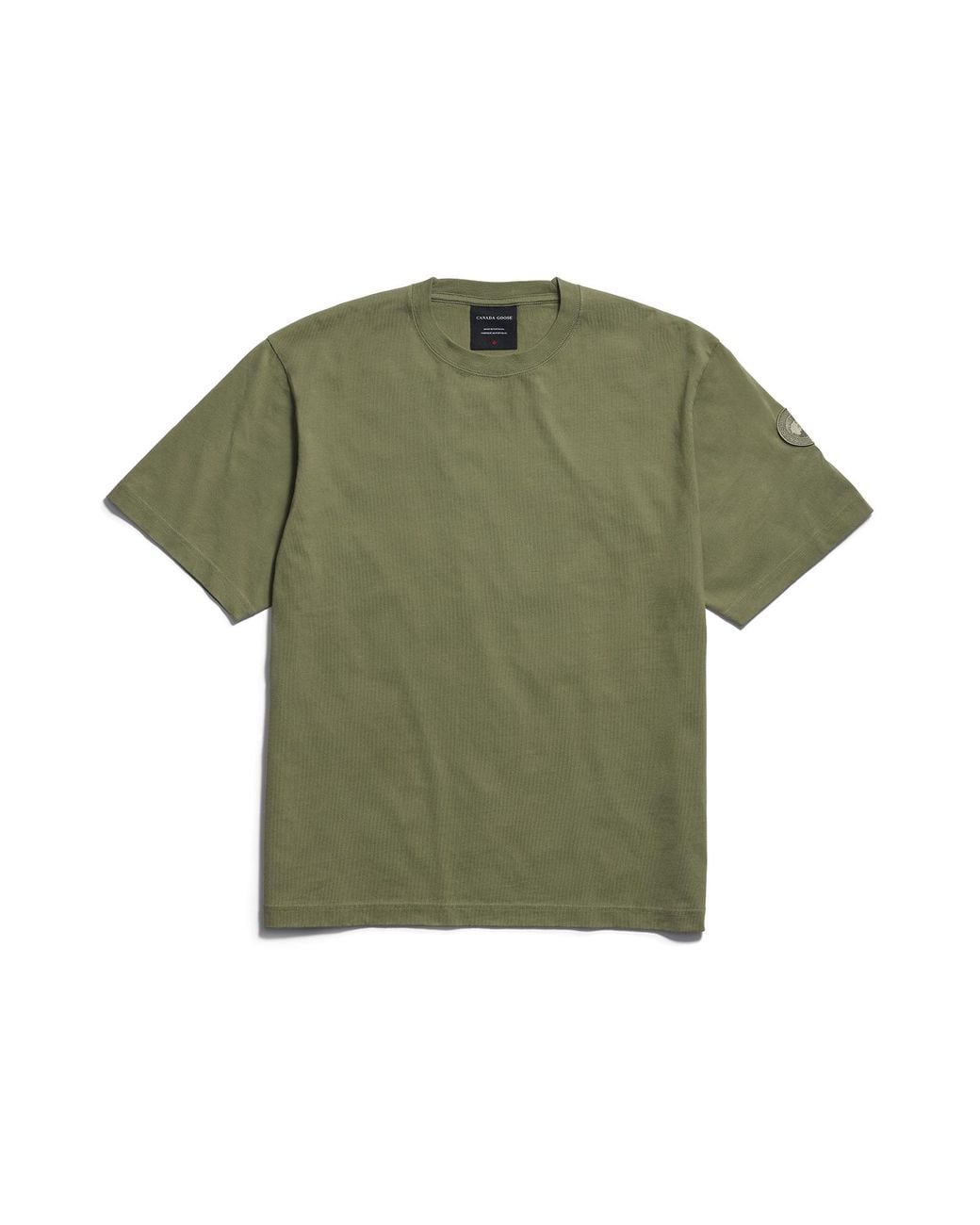 Canada Goose Green Novo T-Shirt Tonal Disc for men