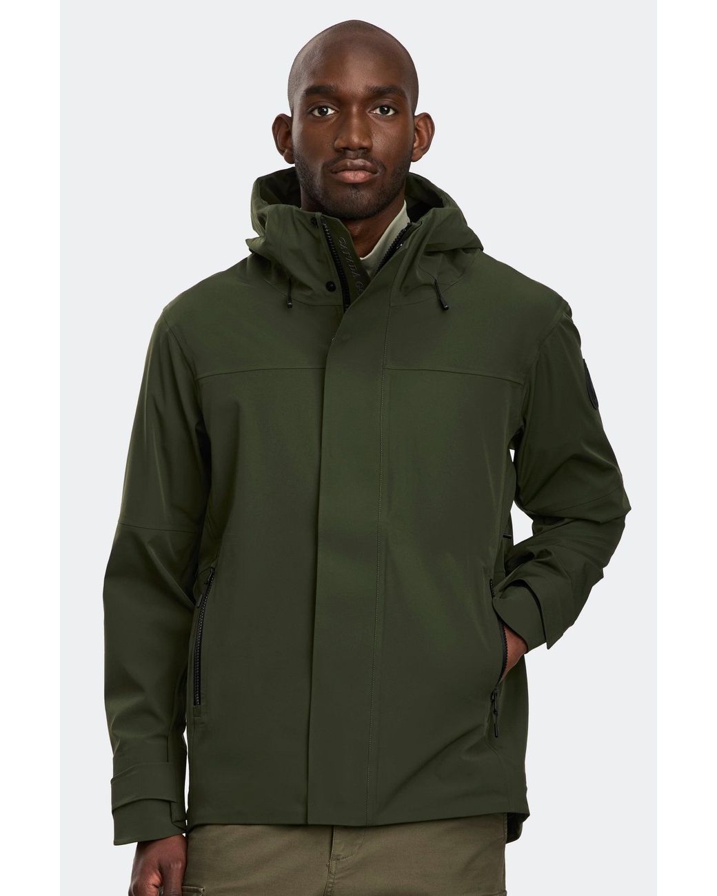Canada Goose Green Rupert Rain Jacket Disc for men