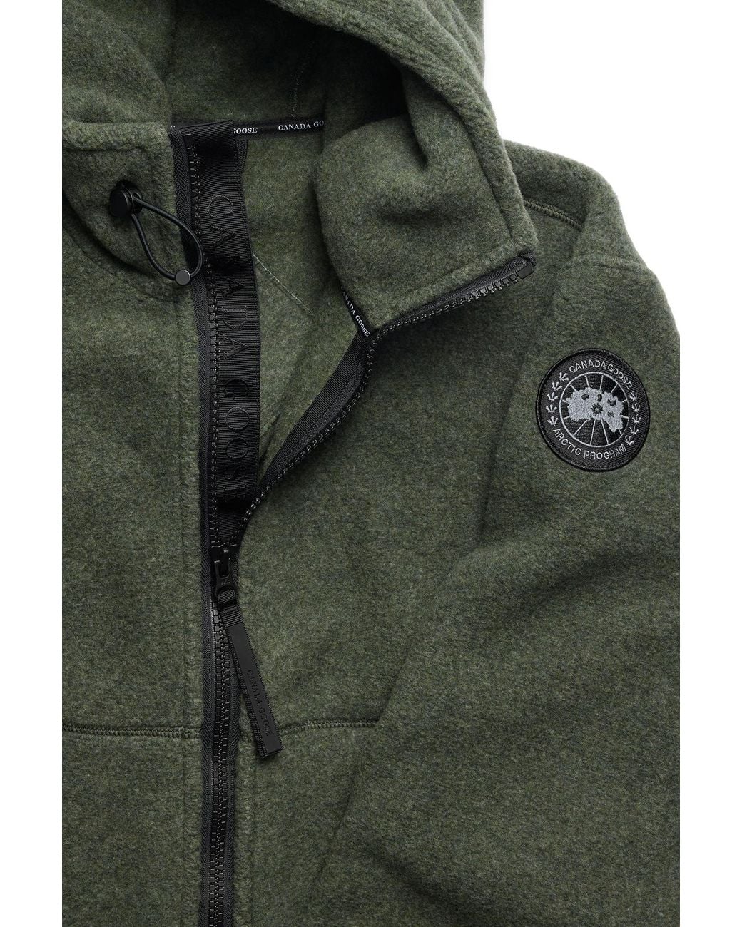 Canada Goose Green Chilliwack Fleece Bomber Disc for men