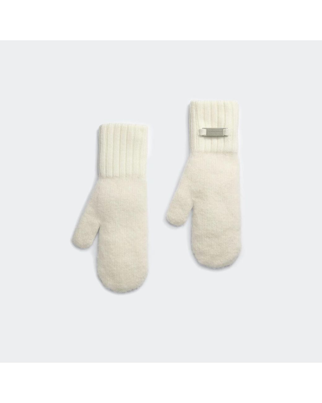 Canada Goose White Alpaca Mitten