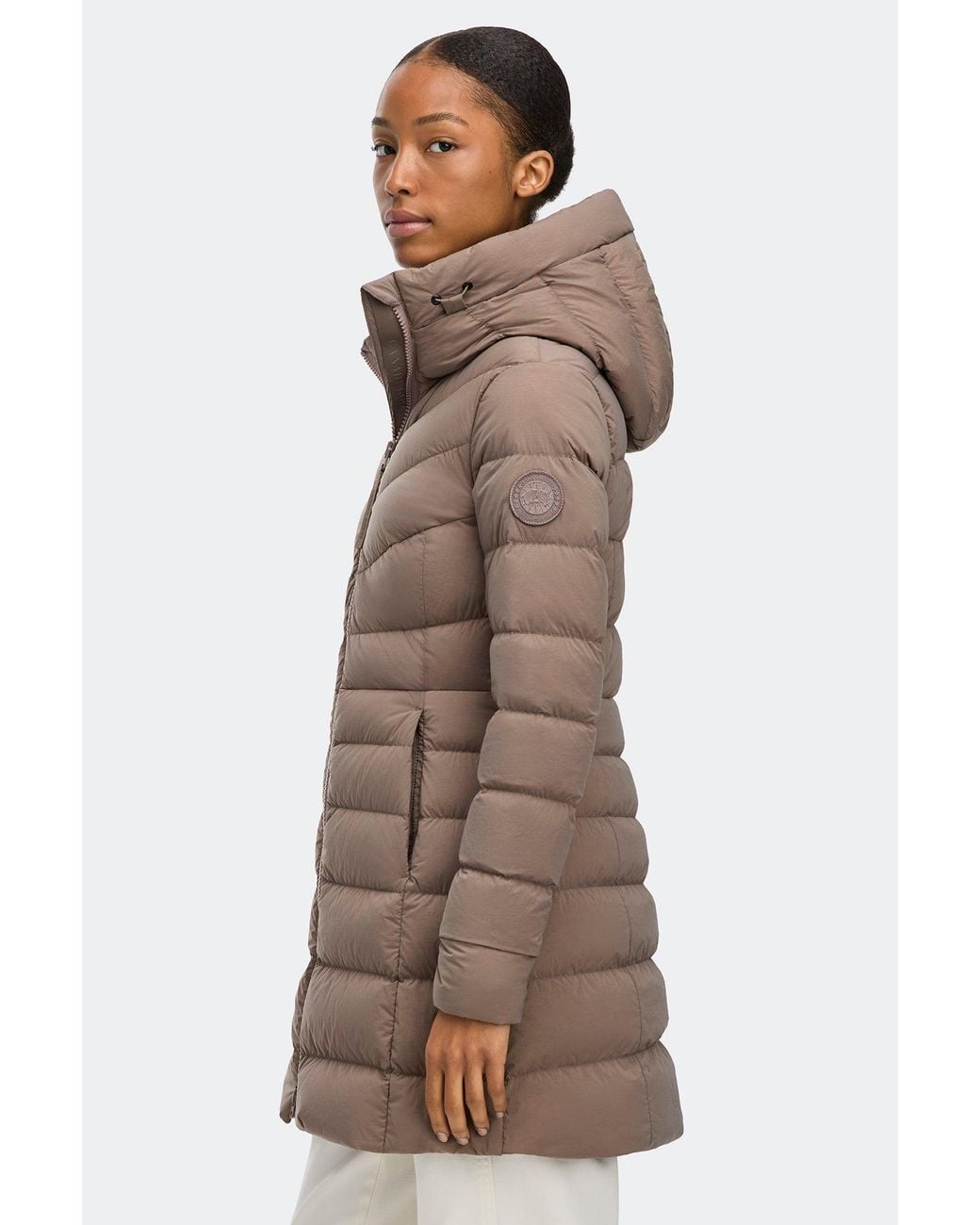 Canada Goose Brown Clair Coat Tonal Disc