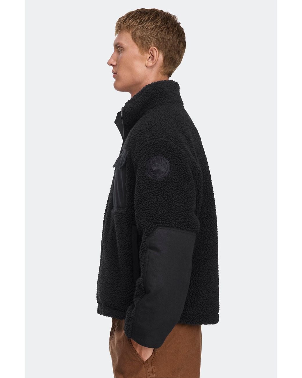 Canada Goose Black Harrier Fleece Jacket for men
