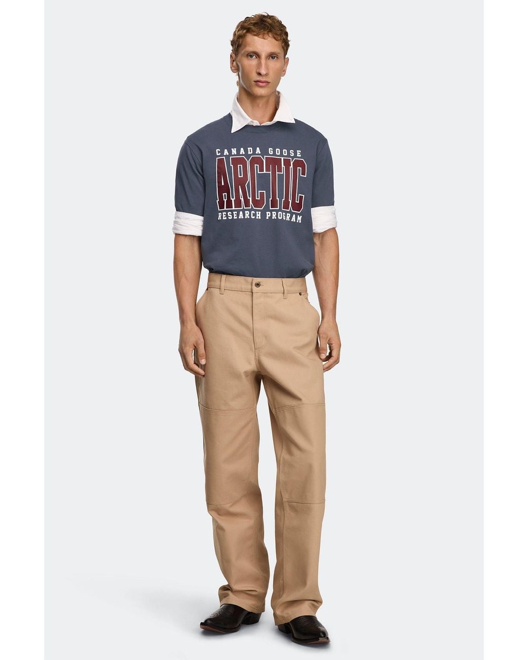 Canada Goose Blue Ocra Arctic T-Shirt for men