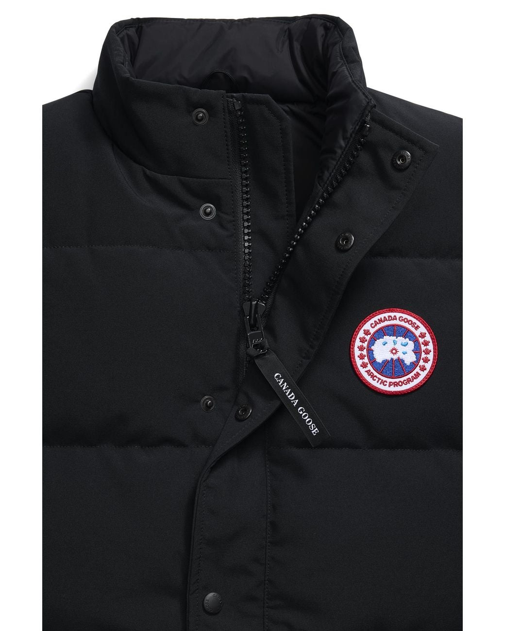 Canada Goose Black Freestyle Crew Vest for men