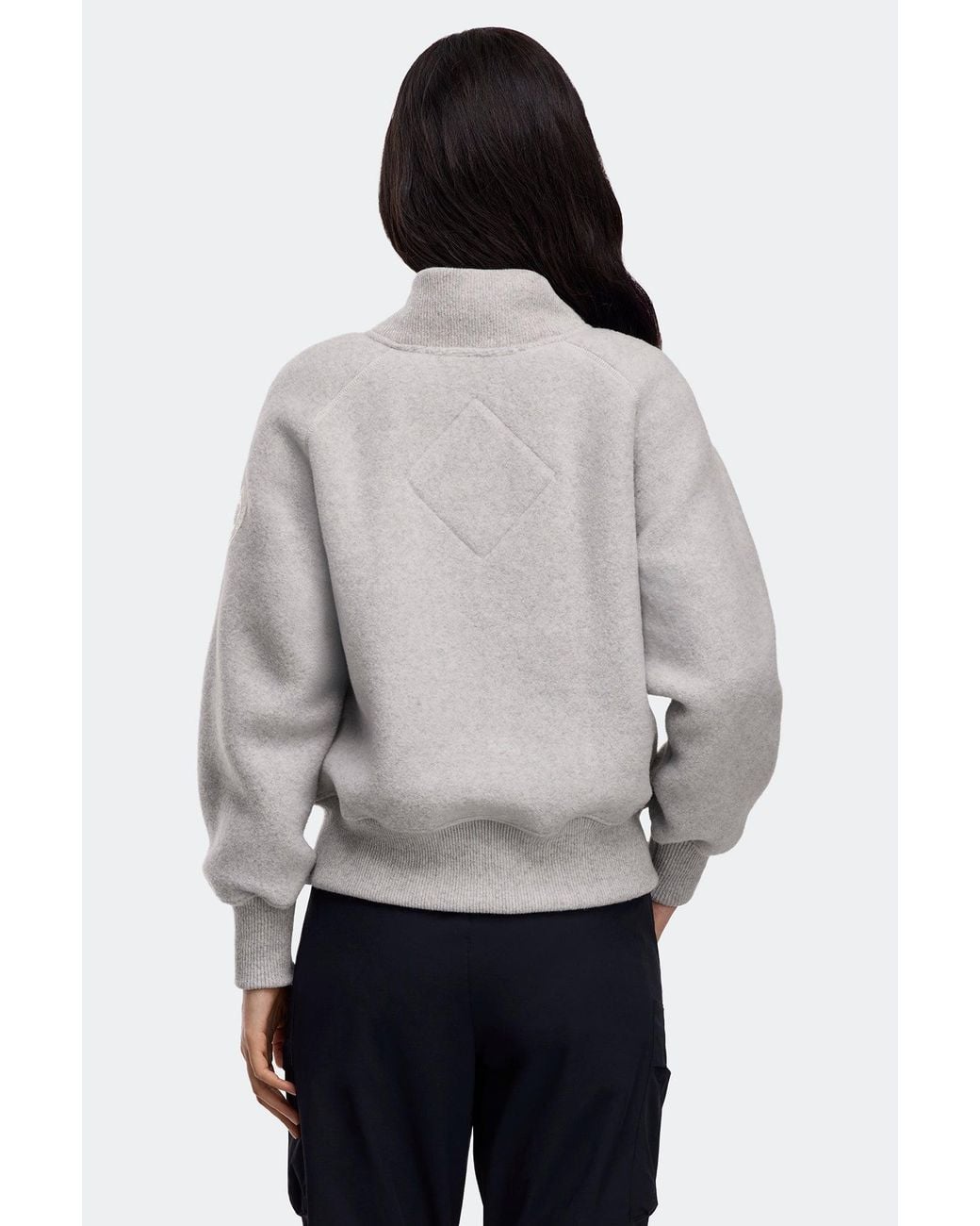 Canada Goose Gray Sierra Fleece Bomber Disc