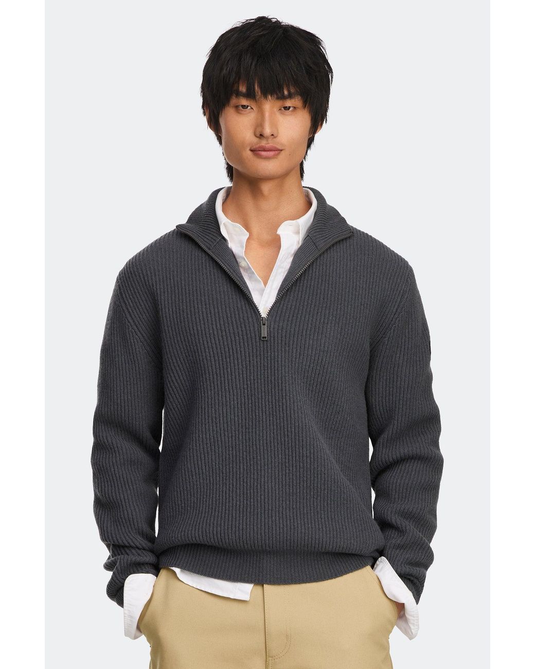 Canada Goose Black Mckinney Knit Quarter Zip for men