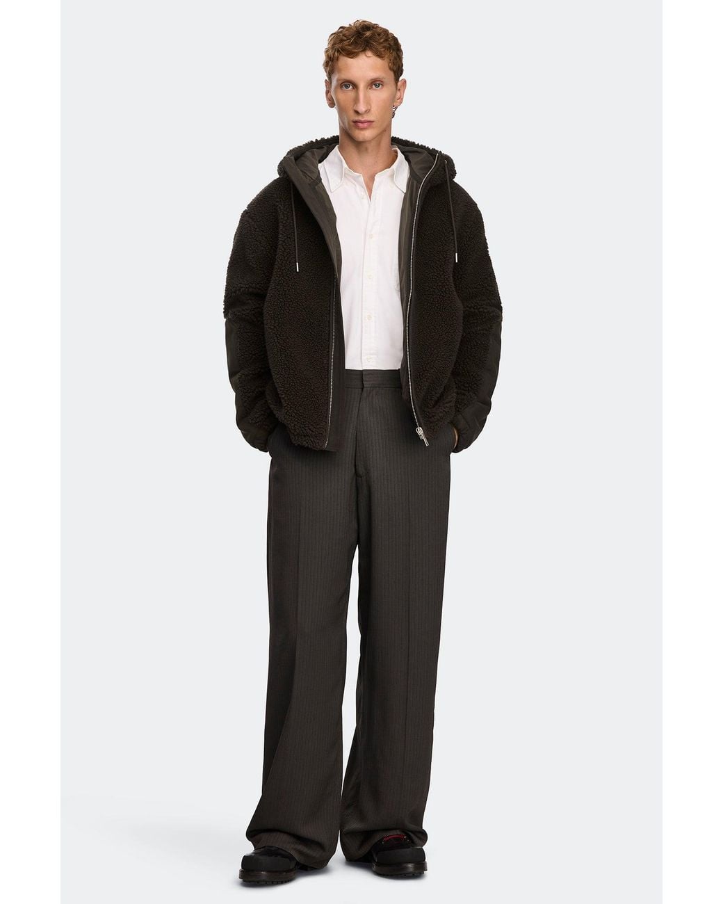 Canada Goose Black Harrier Full Zip Fleece Hoodie for men