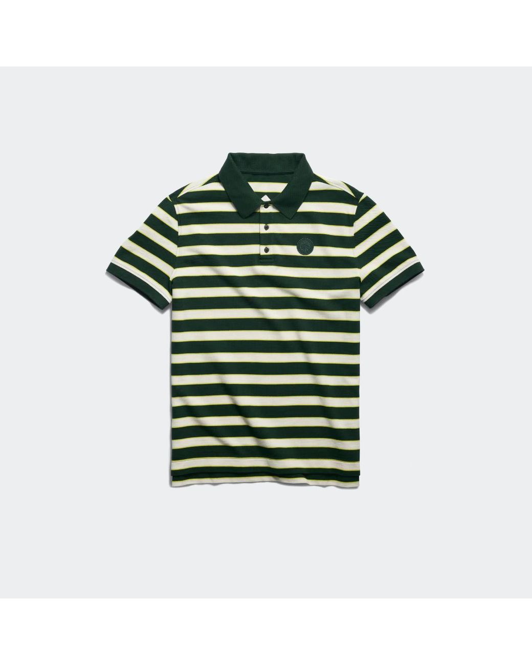 Canada Goose Green Beckley Striped Polo for men