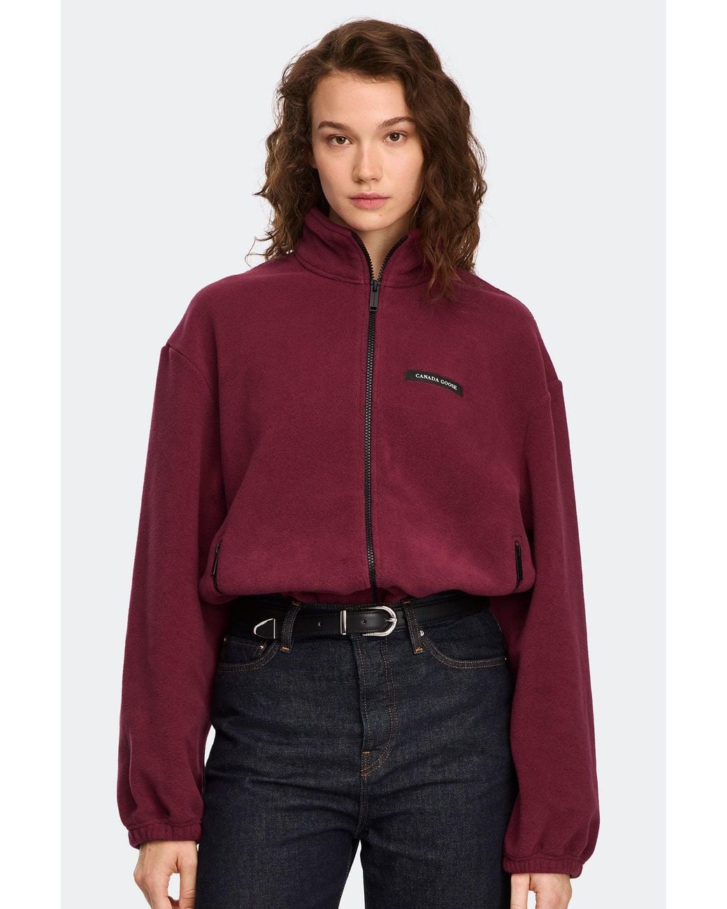 Canada Goose Red Tayen Fleece Jacket