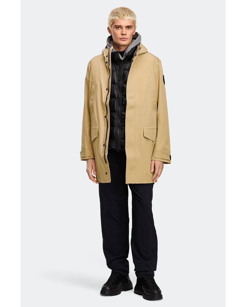 Canada Goose Natural Barclay Rain Jacket Disc for men