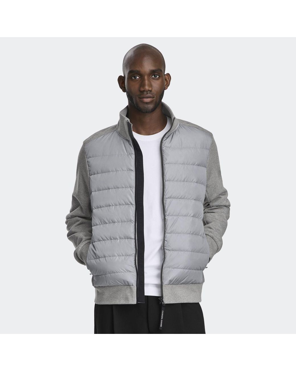 Canada Goose Gray Hybridge Huron Full Zip Jacket for men
