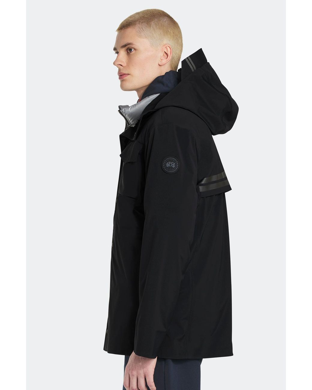 Canada Goose Black Nanaimo Rain Jacket Disc for men