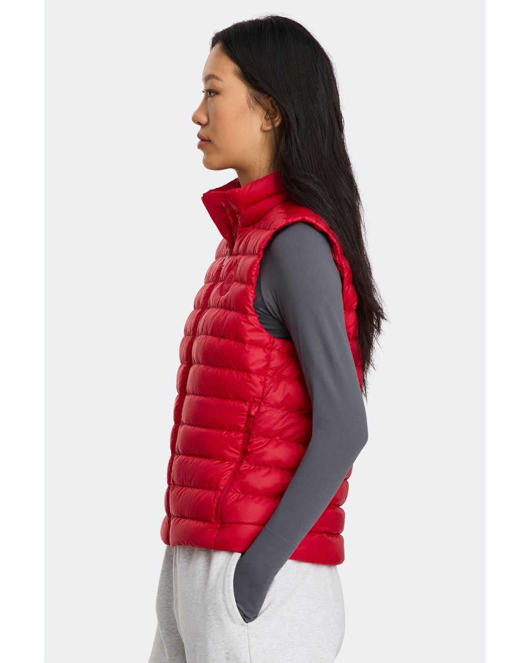 Canada Goose Red Aethera Vest Tonal Disc
