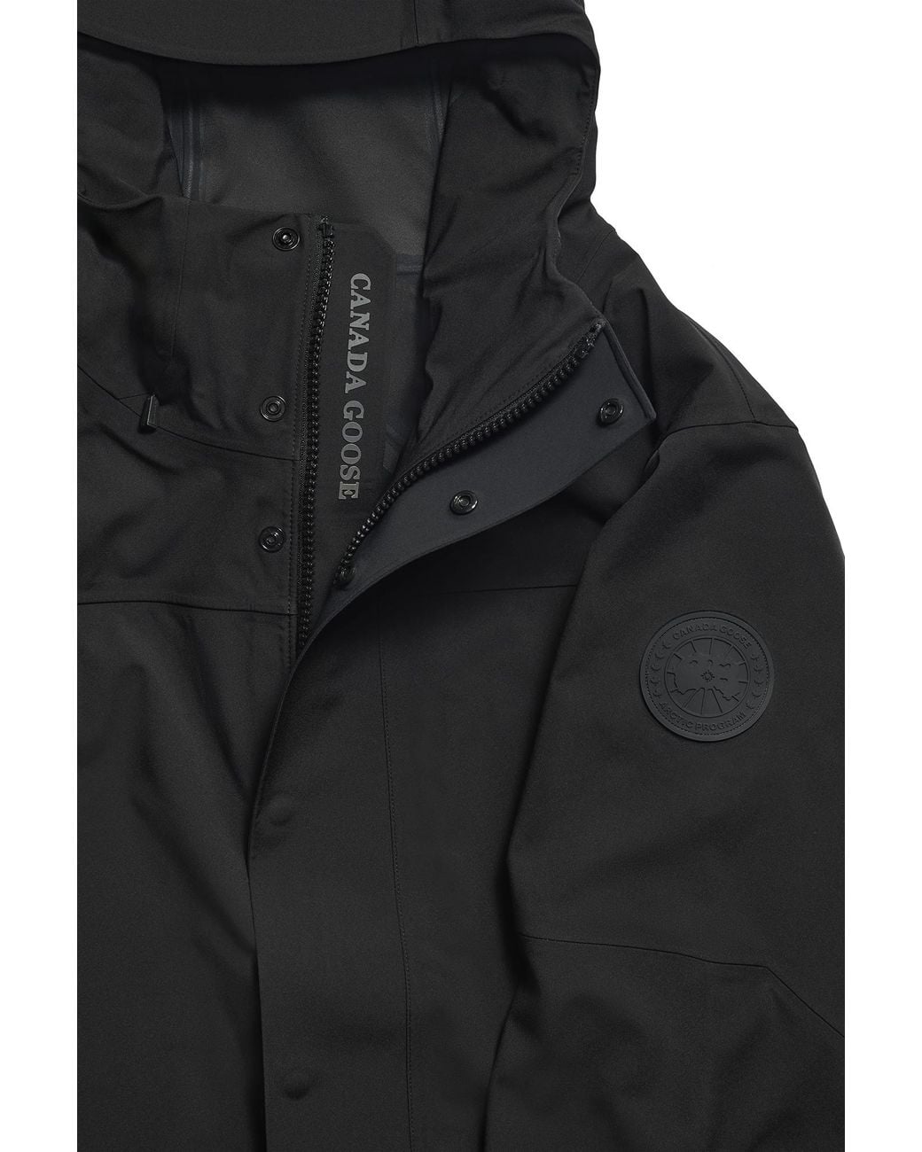 Canada Goose Black Rupert Rain Jacket Disc for men