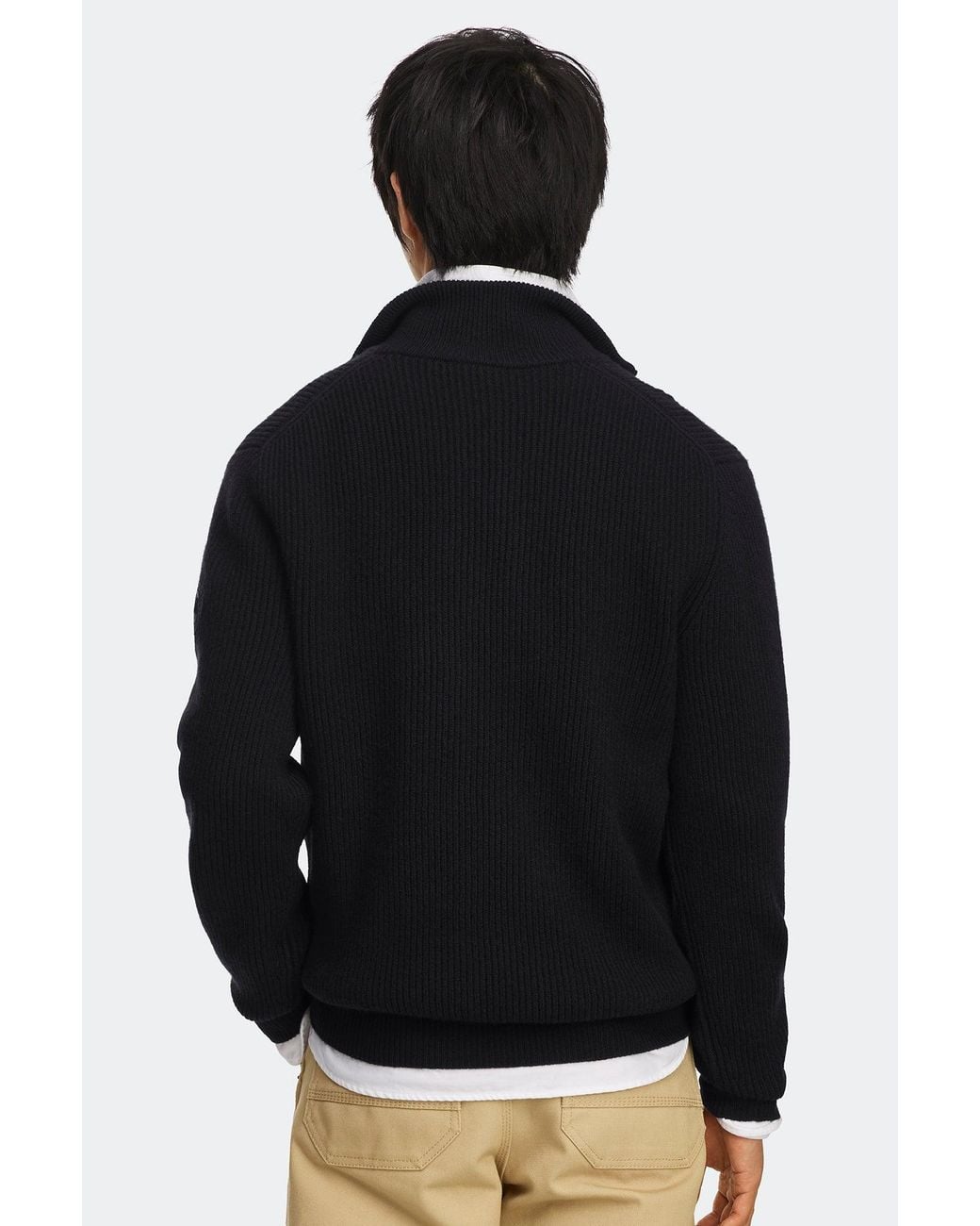 Canada Goose Black Mckinney Knit Quarter Zip for men