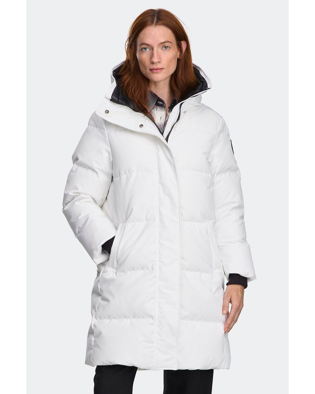 Canada Goose White Louise Parka Disc