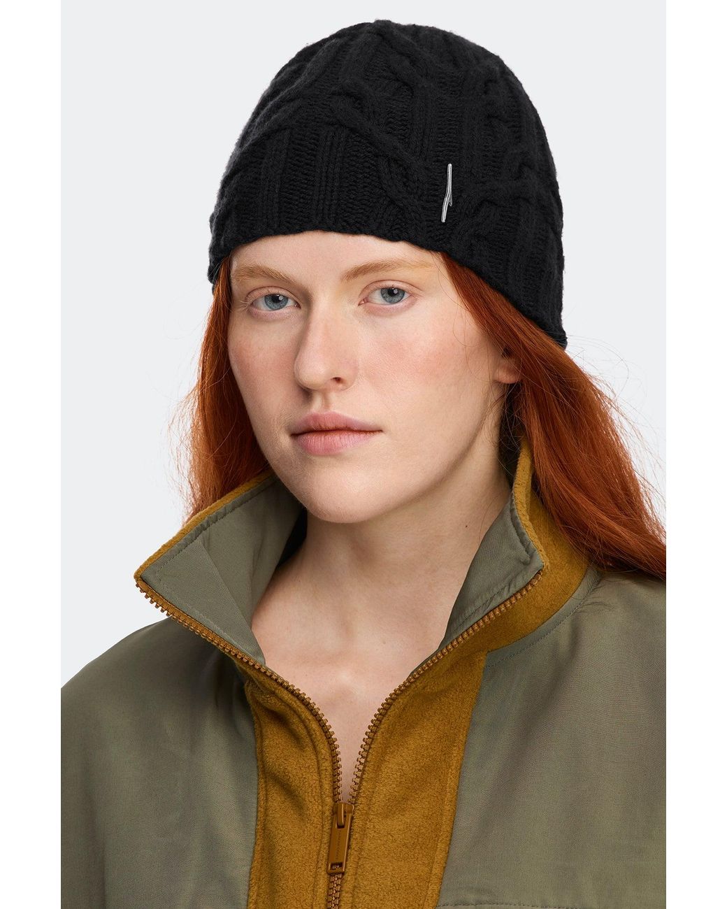 Canada Goose Black Reese Knit Beanie