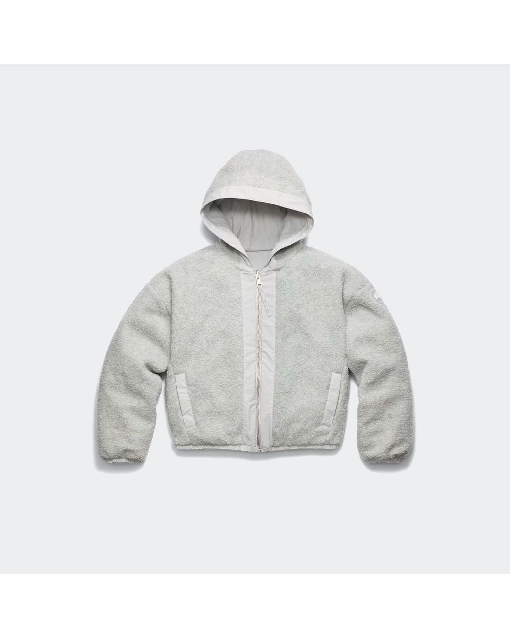 Canada Goose Gray Alberni Reversible Fleece Bomber