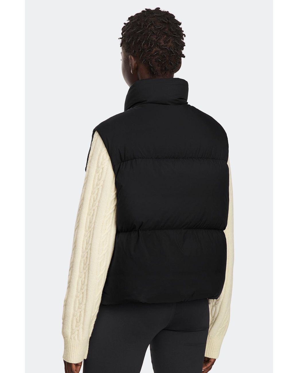 Canada Goose Black Fallon Puffer Vest Tonal Disc