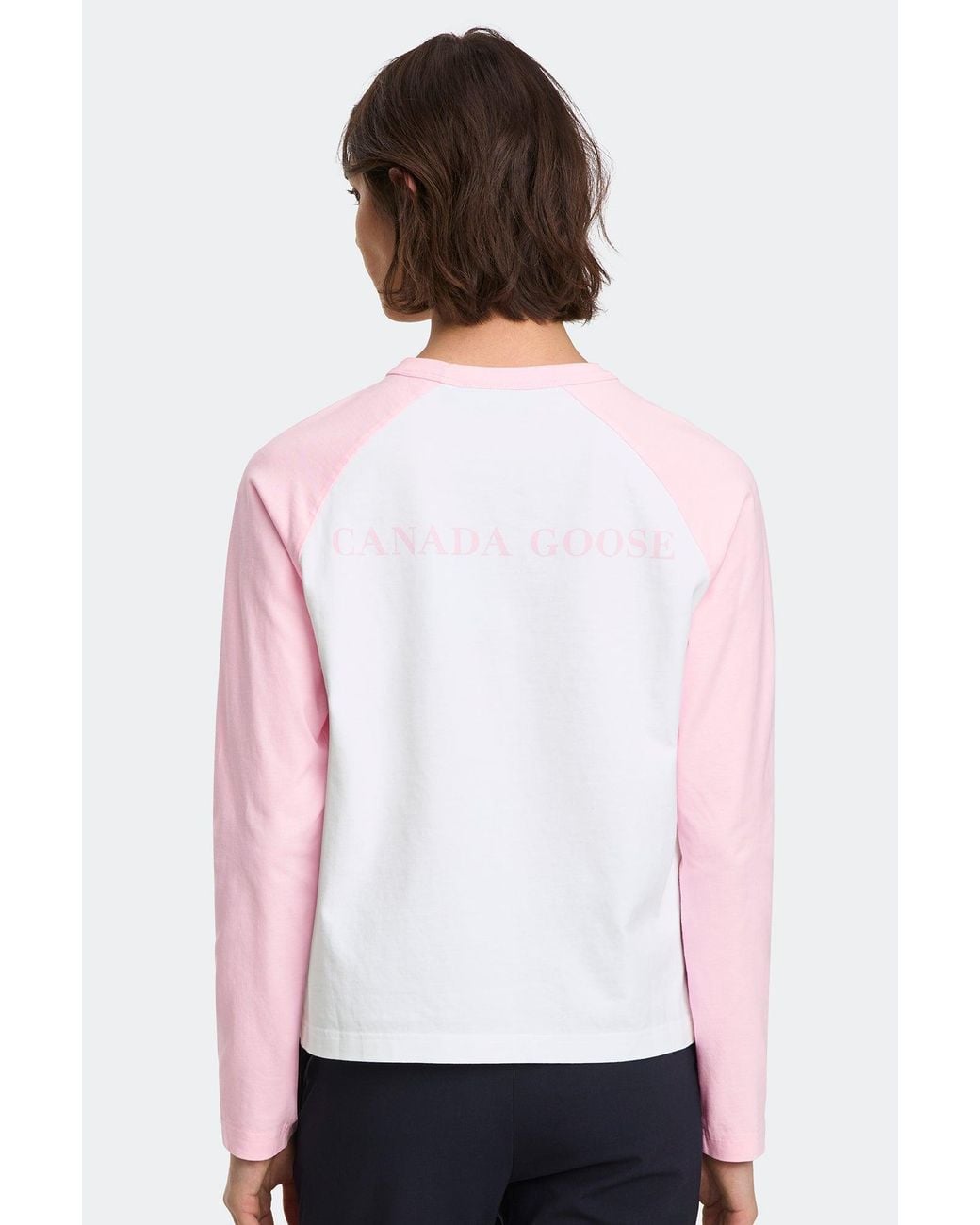 Canada Goose White Eryn Long Sleeve T-Shirt