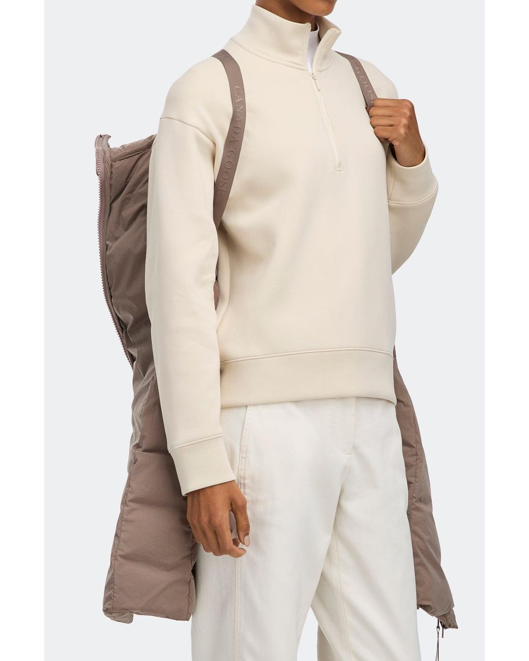 Canada Goose Brown Clair Coat Tonal Disc