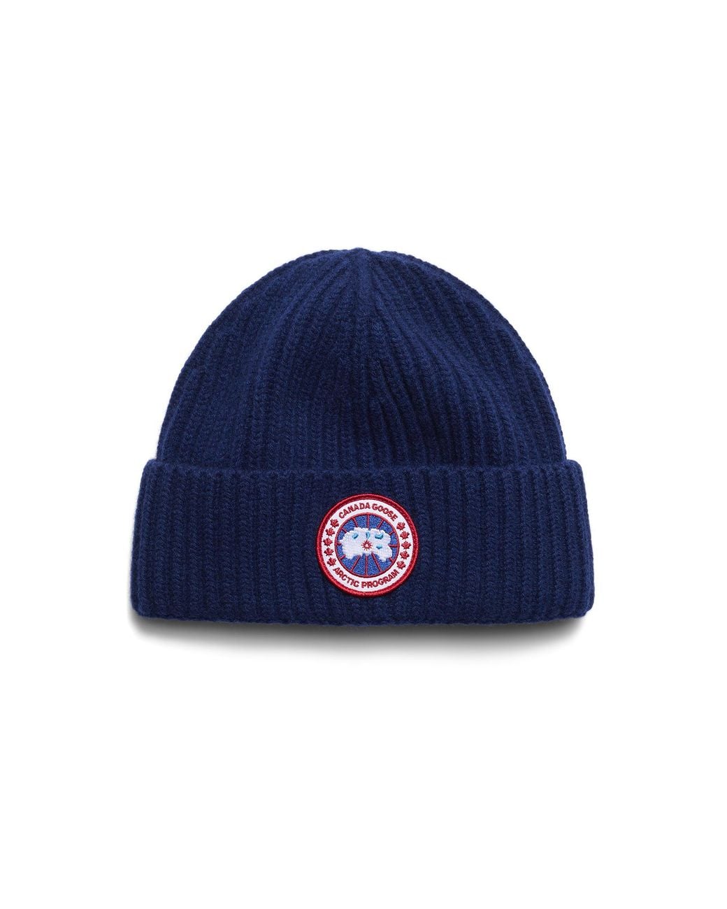 Canada Goose Blue Cashmere Blend Rib Toque