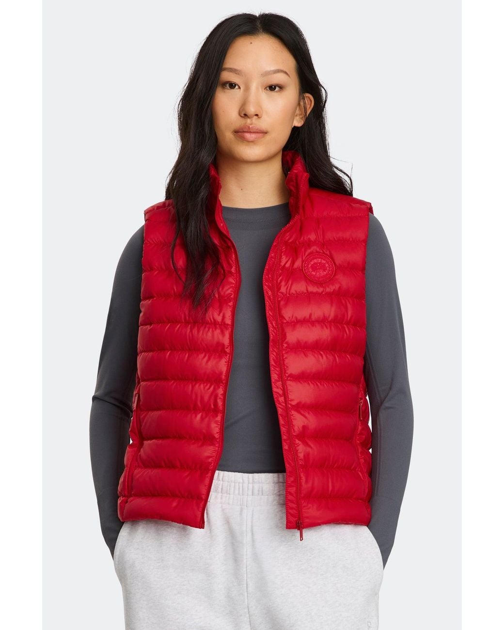 Canada Goose Red Aethera Vest Tonal Disc