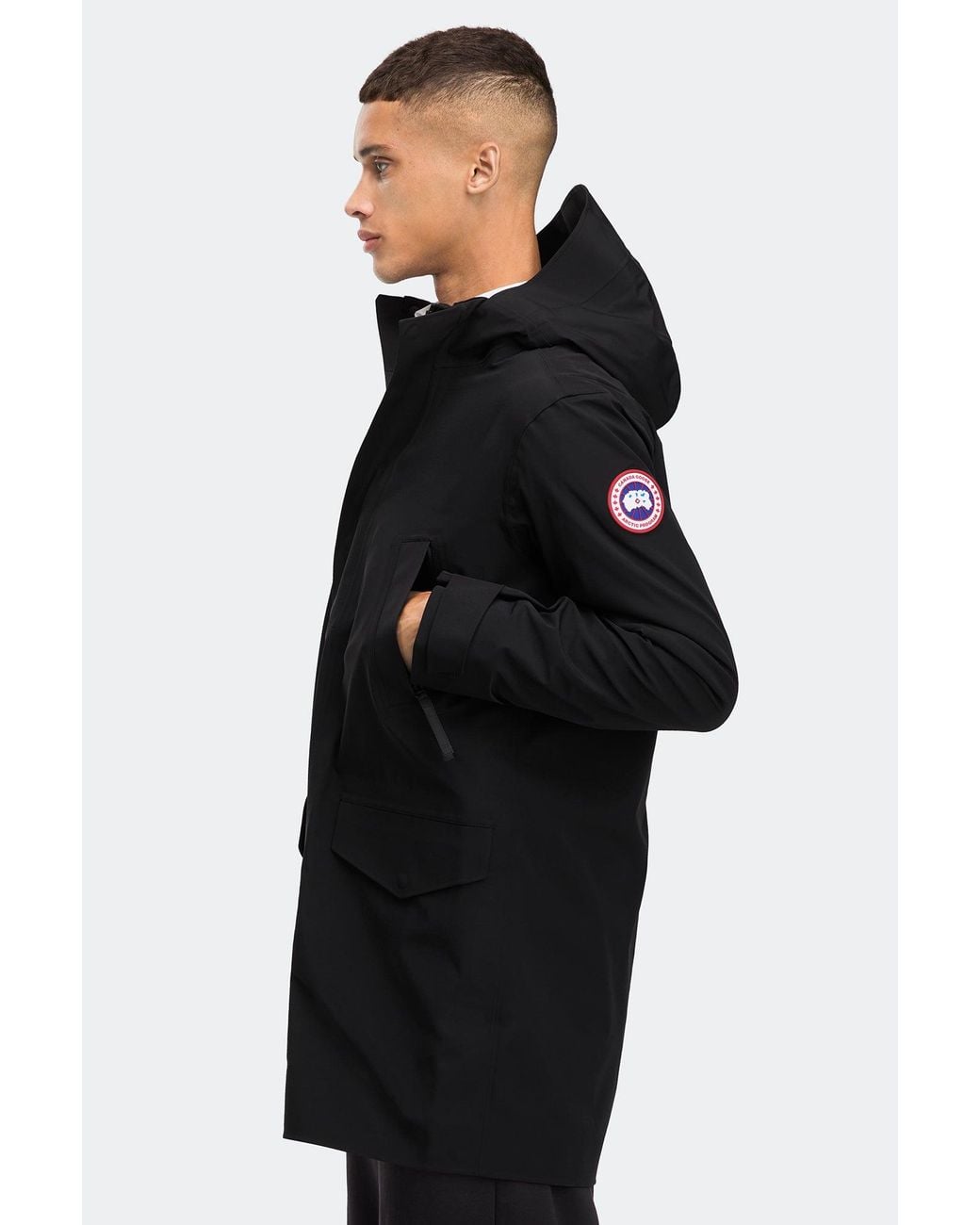 Canada Goose Black Barclay Rain Jacket for men