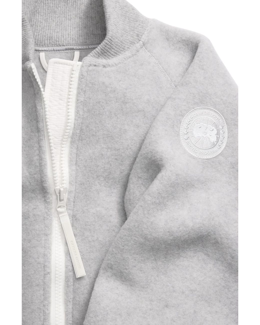 Canada Goose Gray Sierra Fleece Bomber Disc