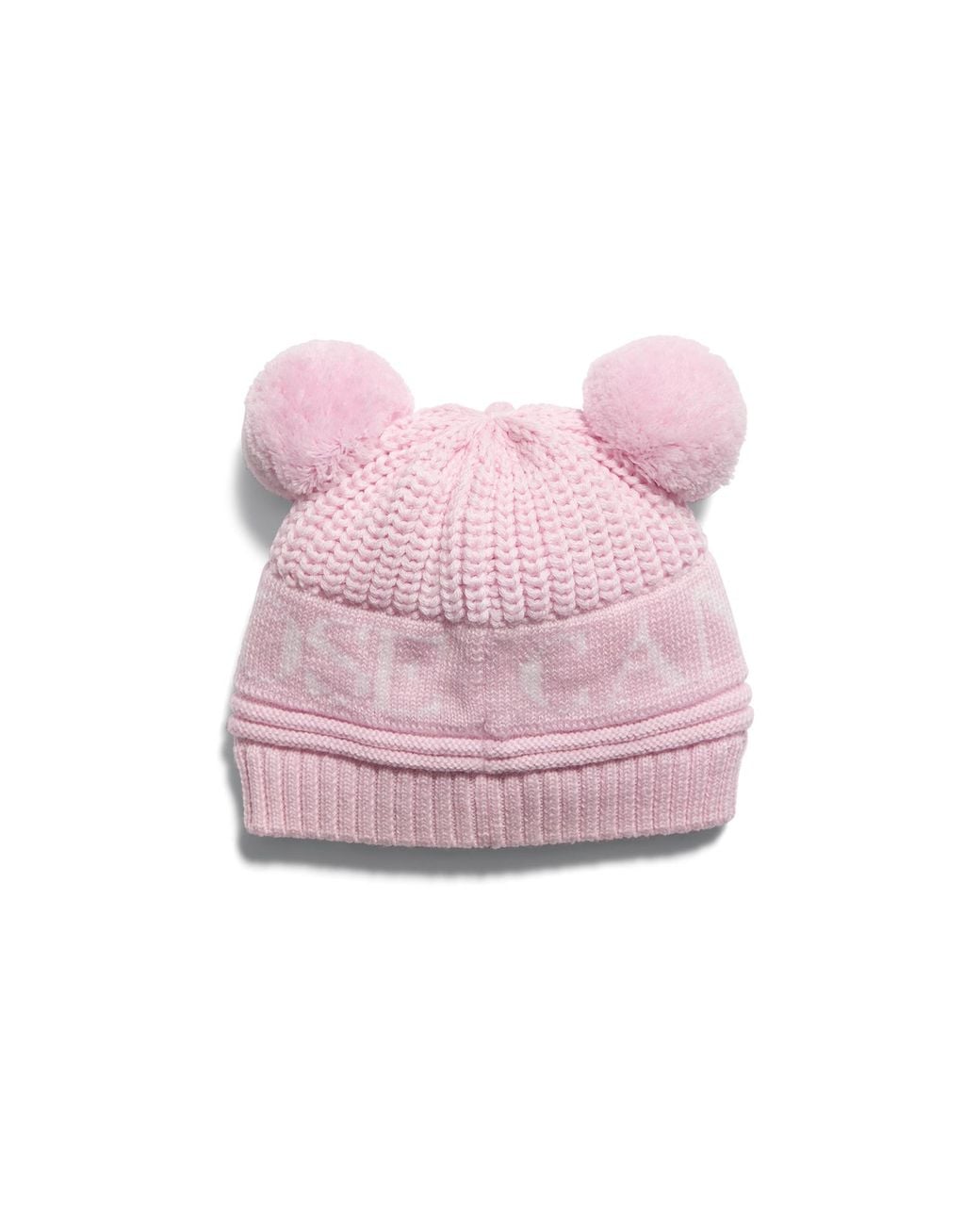 Canada Goose Pink Baby Double Pom Hat