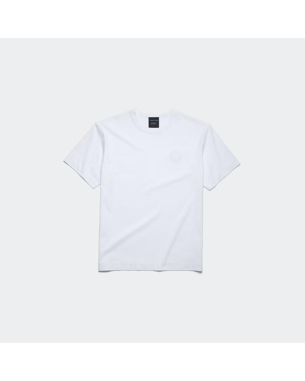 Canada Goose White Gladstone Embroidered Relaxed T-Shirt for men