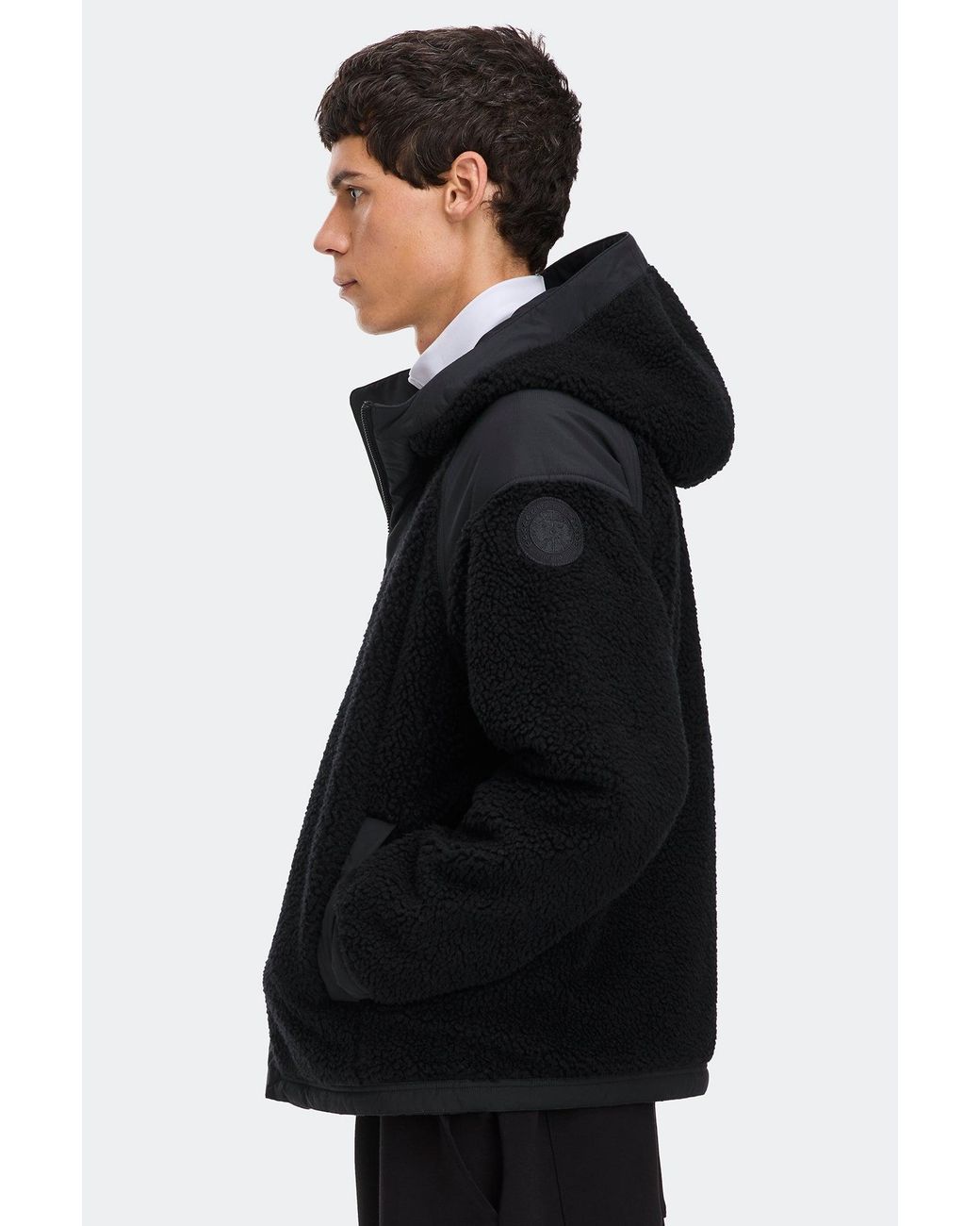 Canada Goose Black Alberni Reversible Fleece Bomber for men