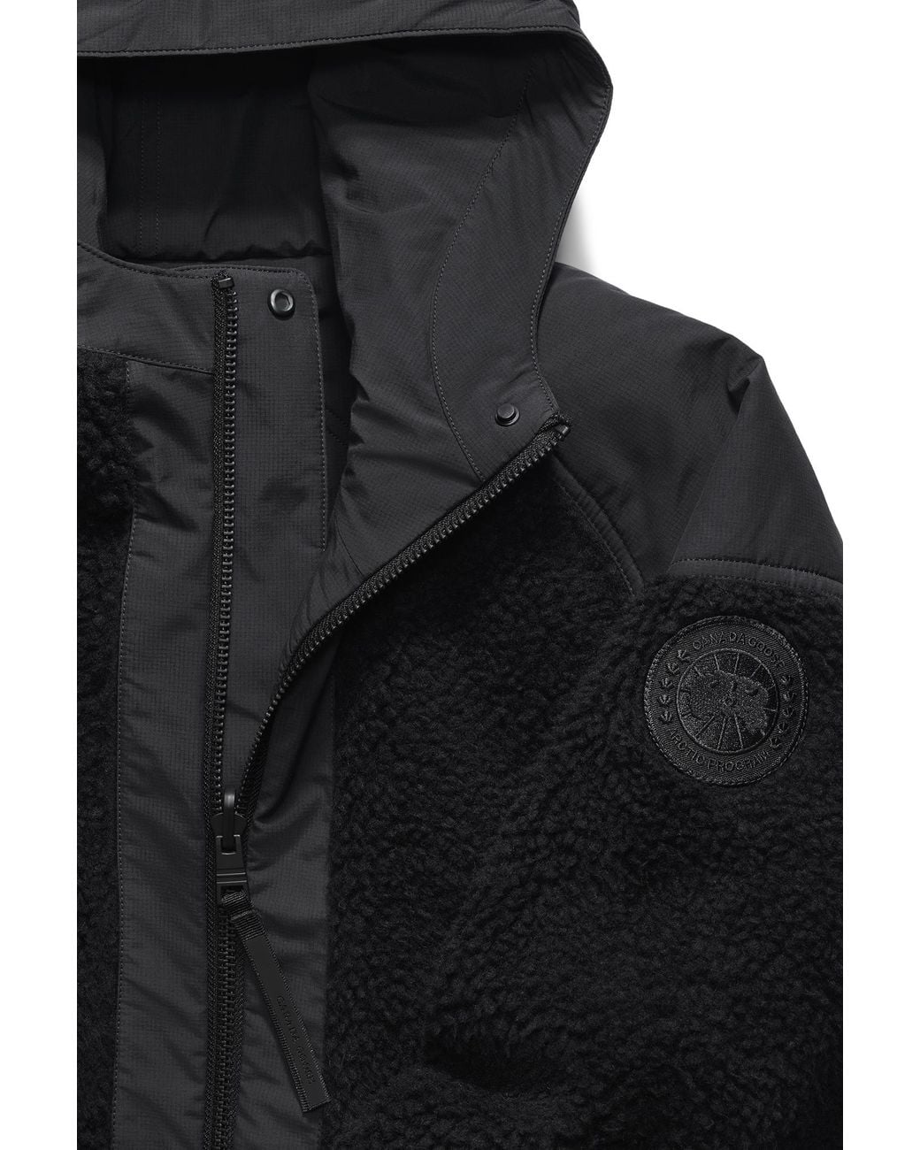 Canada Goose Black Alberni Reversible Fleece Bomber for men